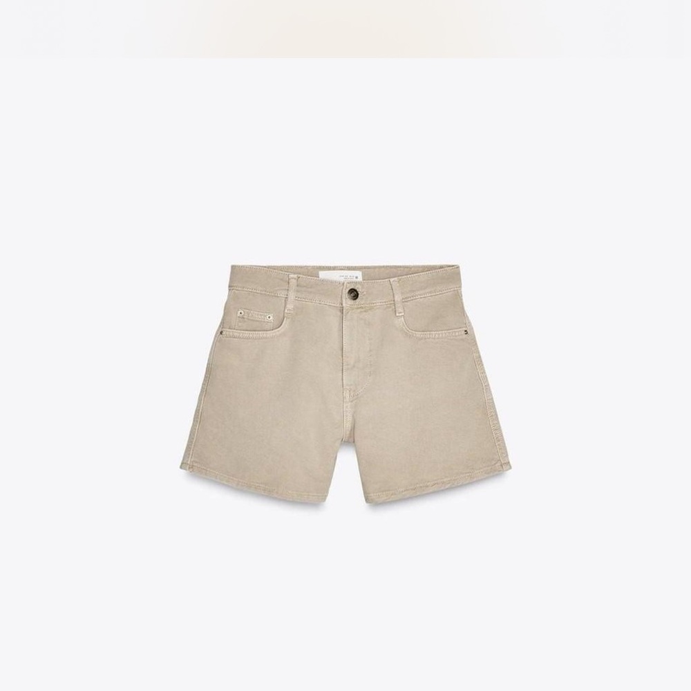 Zara Tan Mom Shorts